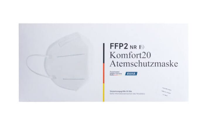 FFP2 Atemschutzmaske Made in Germany - CE2841 - 50 Stück