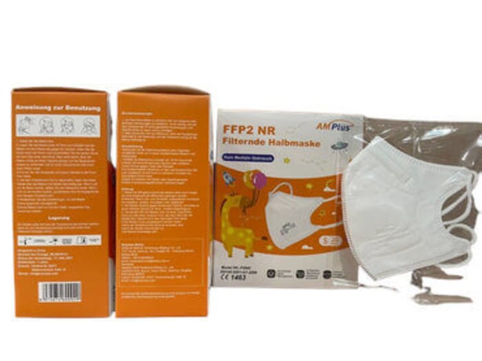FFP2 Atemschutz-Masken für Kinder - CE1463 - 20 Stück