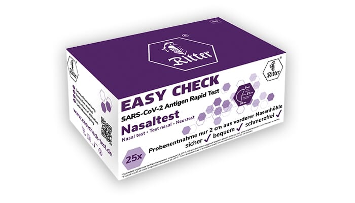 RITTER® Easycheck Antigen Nasaltest in praktischer Displaybox - 25 Stück