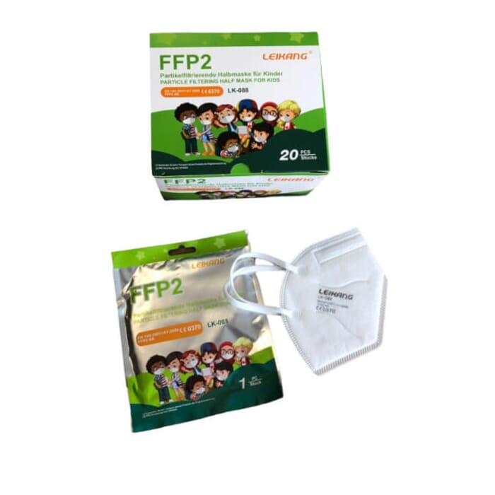 LEIKANG - FFP2 Atemschutzmaske für Kinder - 20 Stück