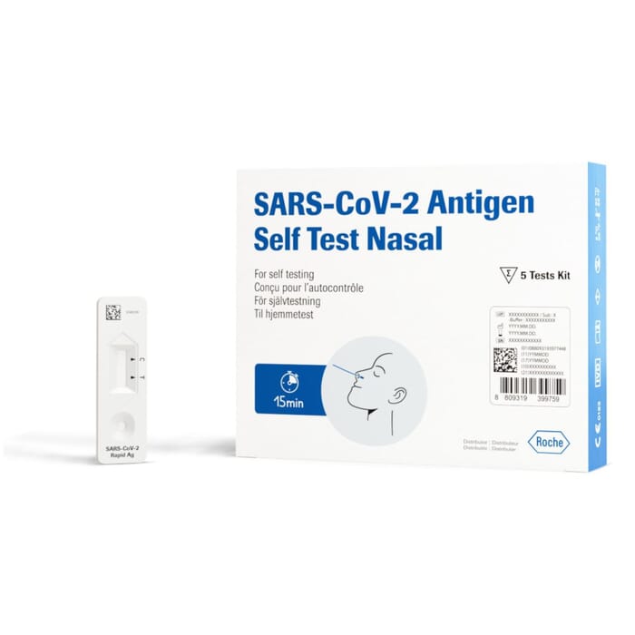 Roche SARS-CoV-2 Antigen Selbsttest für Laien, 5 Stück