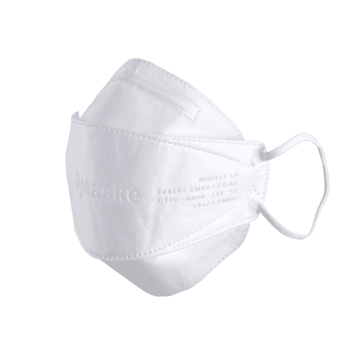 DMaske Atemschutzmaske FFP2 NR Weiß 5 Stück